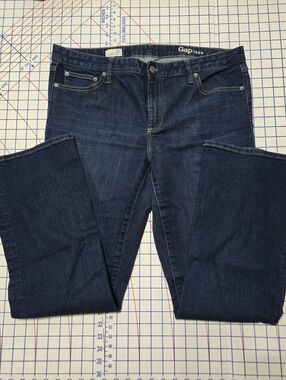 GAP 1969 Indigo Dark Wash Perfect Boot Jeans